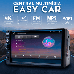 Central Multimídia Universal 7 Polegadas Wifi Gps Mp5 Bluetooth - EasyCar