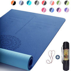 TPE Yoga Mat with Position Line.