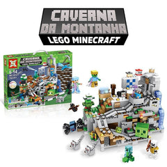 Minecraft Building Block - Mountain Cave Model | Creative Fun for Game Fans